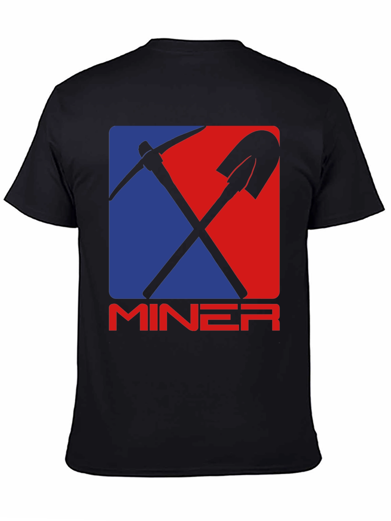 Miner Graphic Tee - Pickaxe & Shovel Design