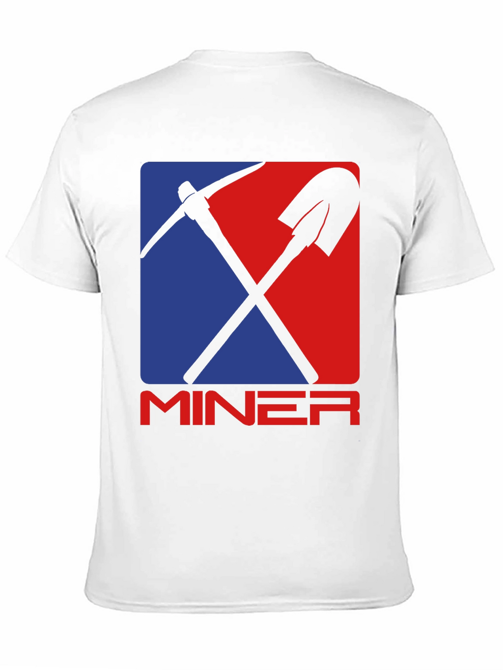Miner Graphic Tee - Pickaxe & Shovel Design