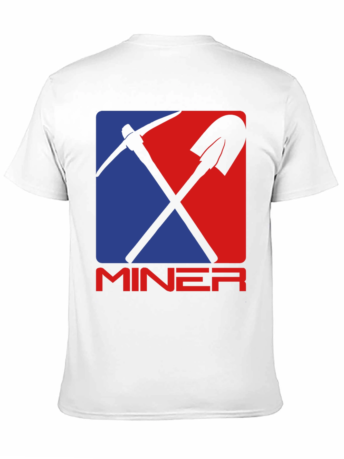 Miner Graphic Tee - Pickaxe & Shovel Design