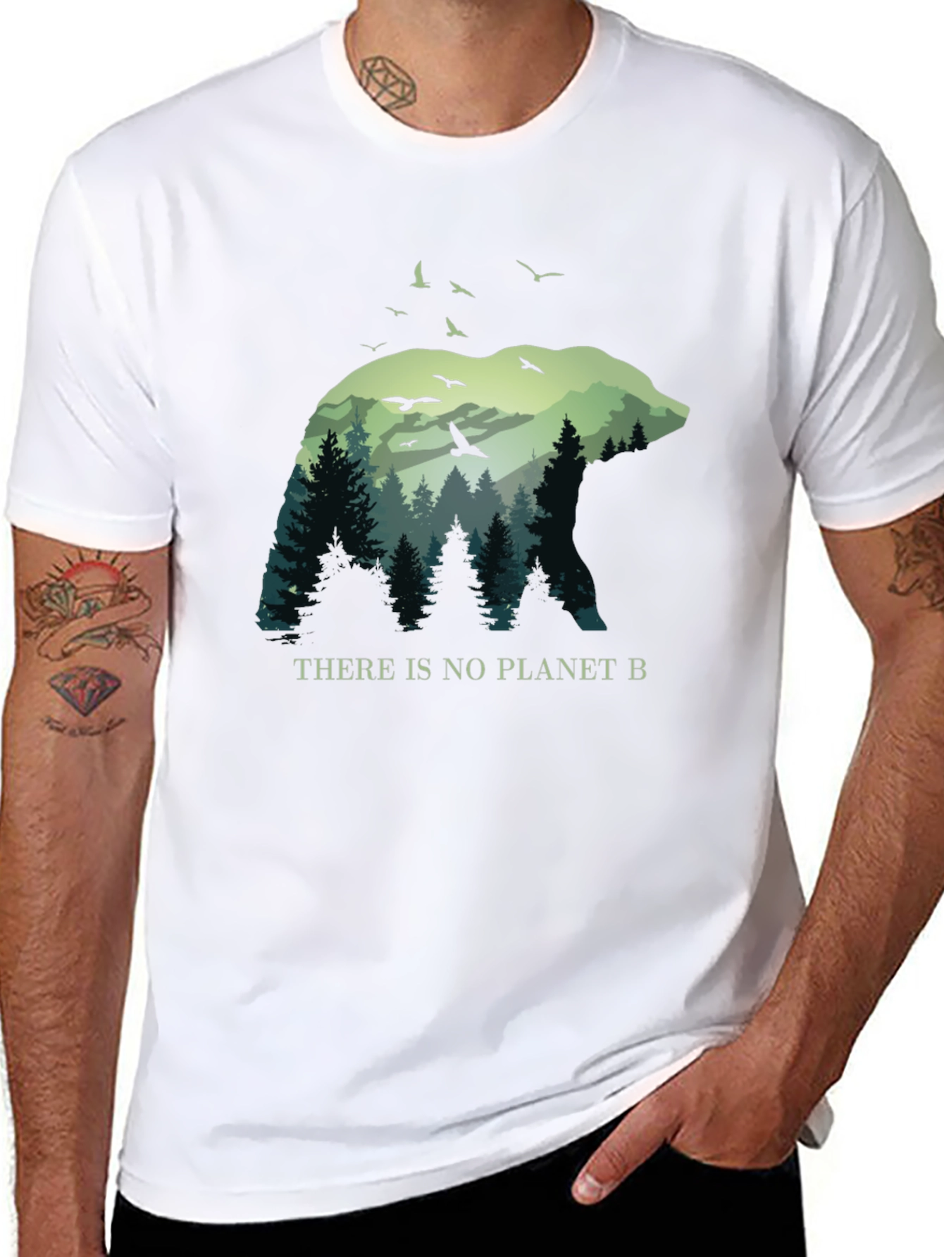 Bear & Forest Graphic Tee - Planet B