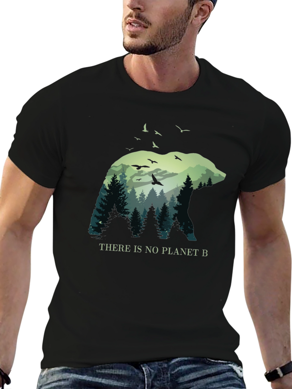 Bear & Forest Graphic Tee - Planet B