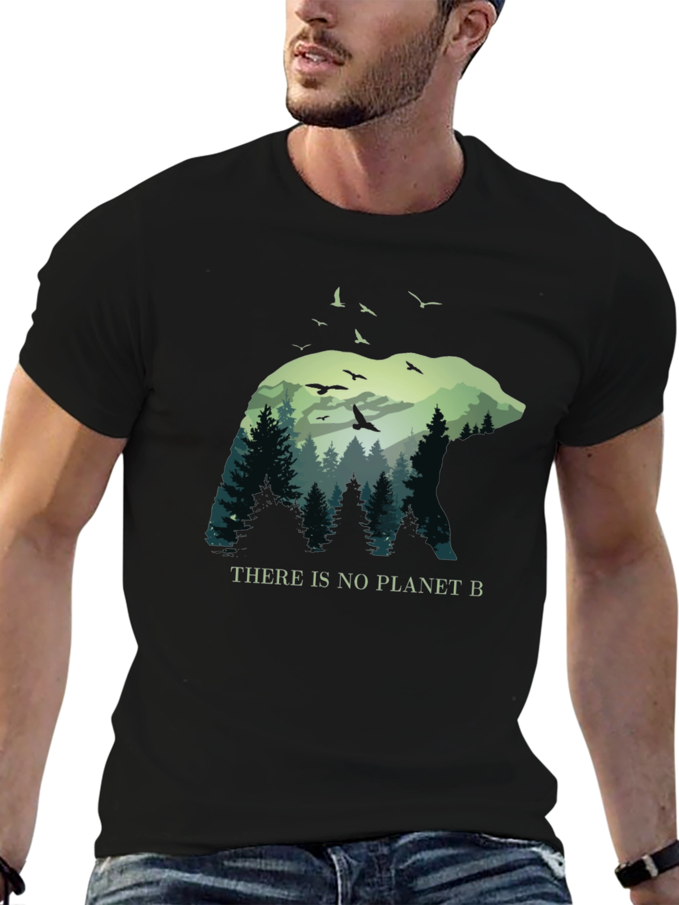 Bear & Forest Graphic Tee - Planet B