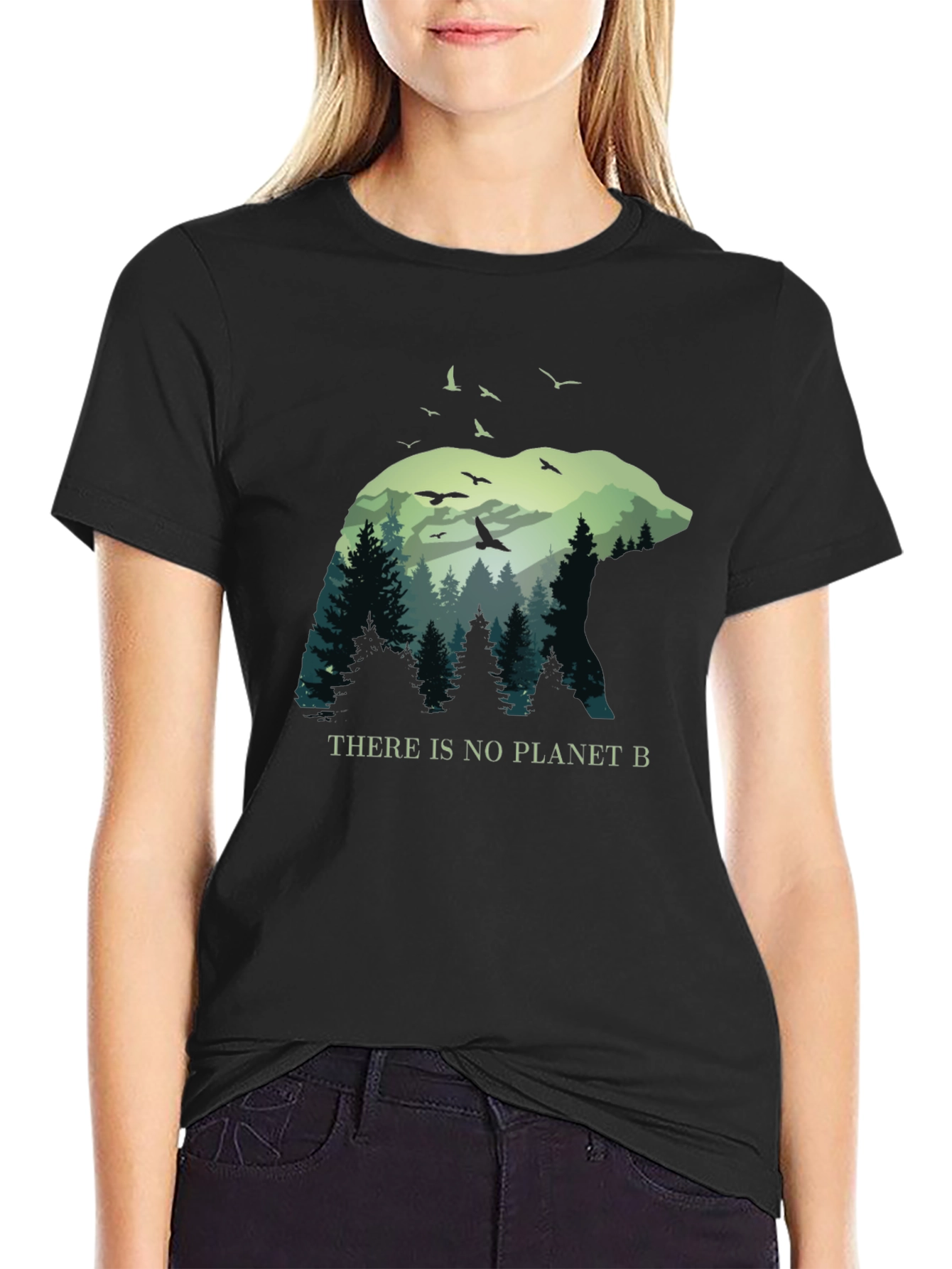 Bear & Forest Graphic Tee - Planet B