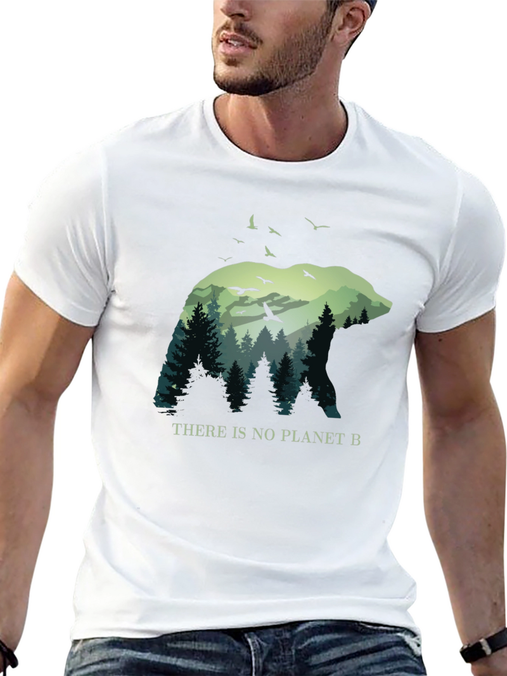 Bear & Forest Graphic Tee - Planet B