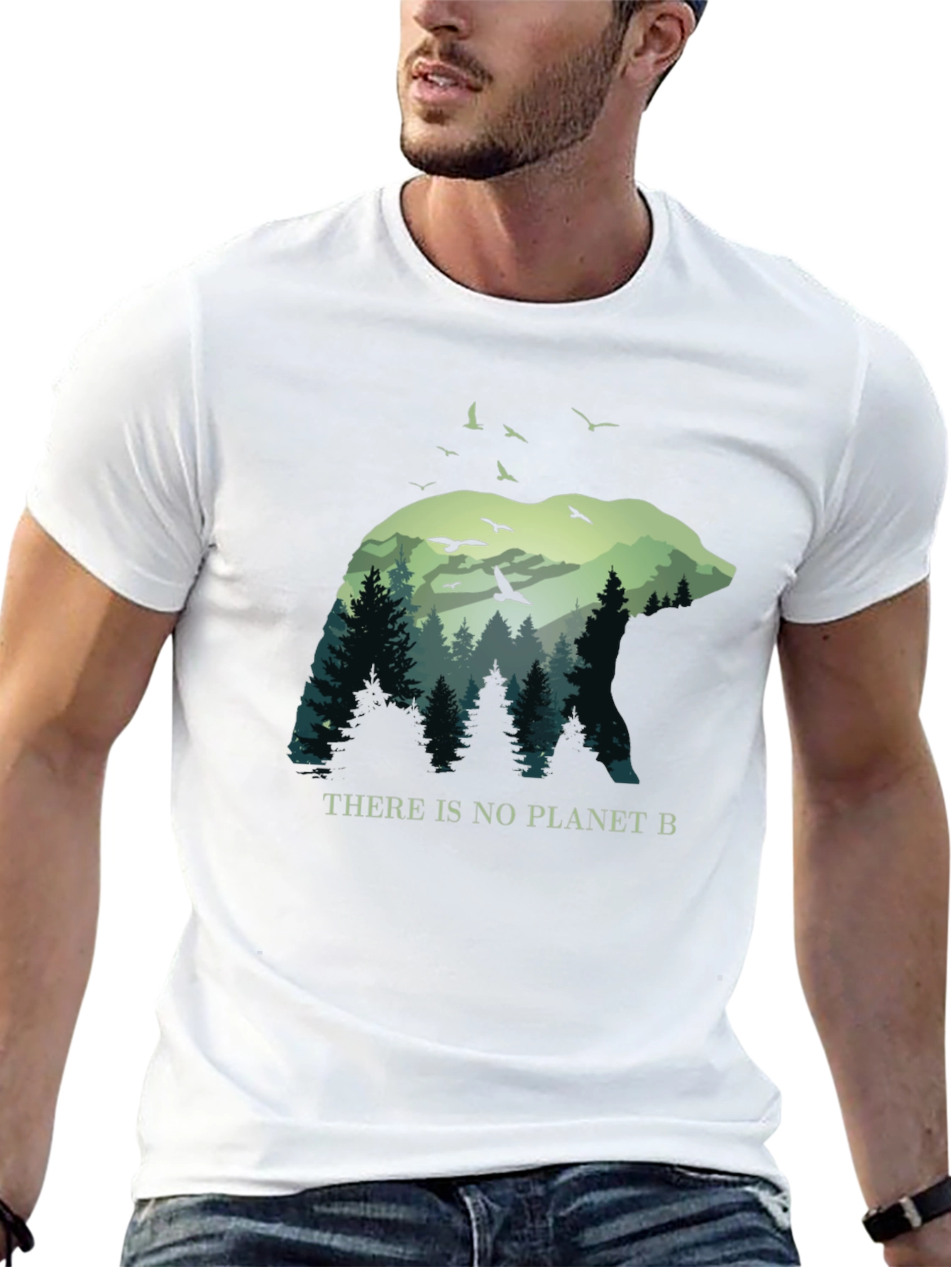Bear & Forest Graphic Tee - Planet B