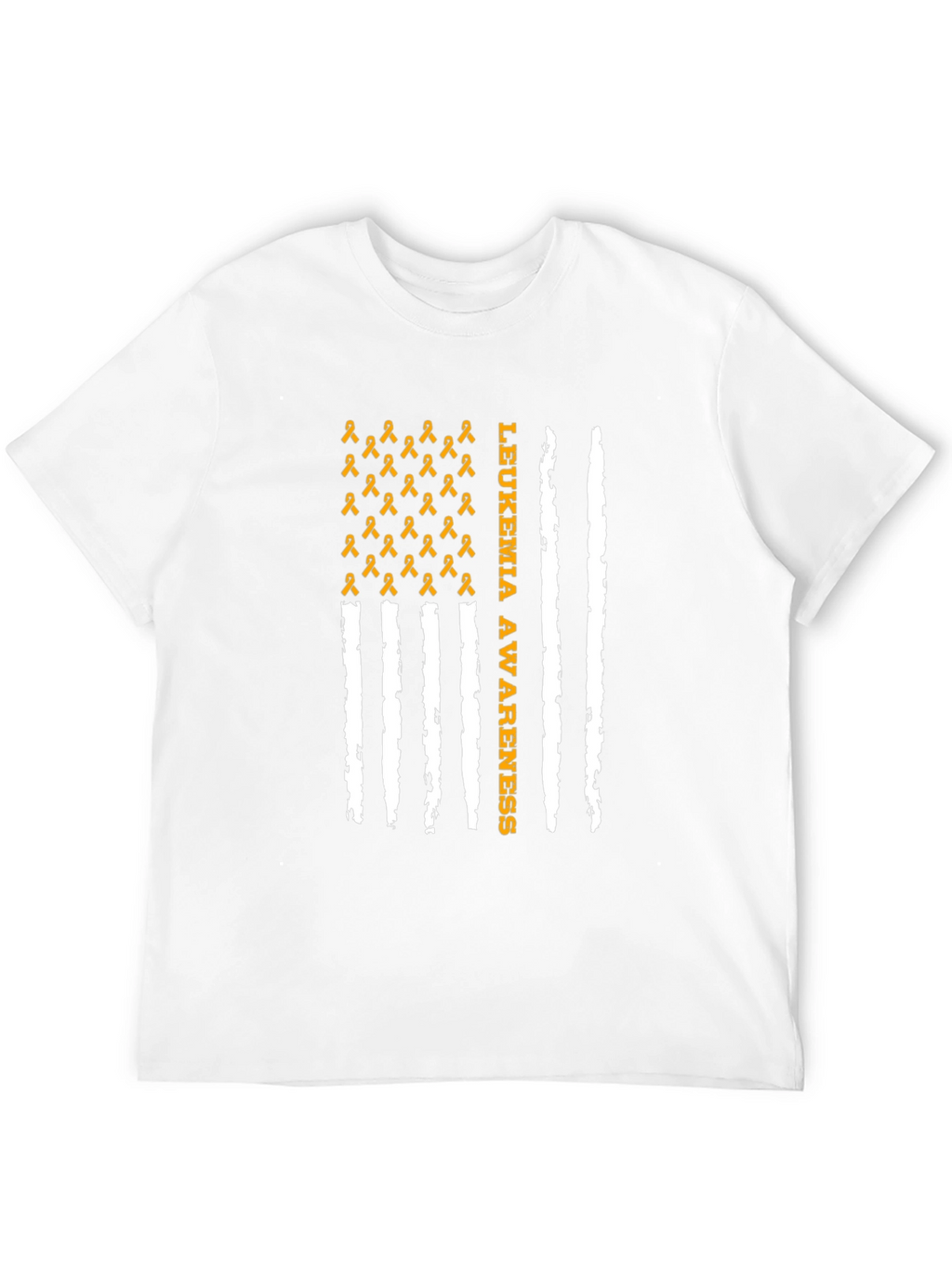 Leukemia Awareness Ribbon Flag T-Shirt
