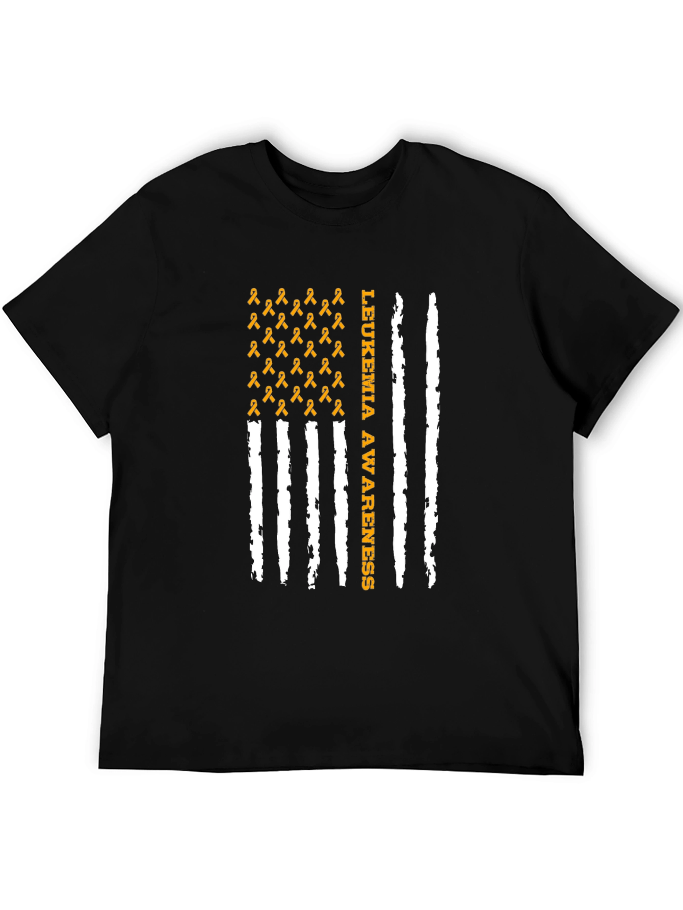 Leukemia Awareness Ribbon Flag T-Shirt