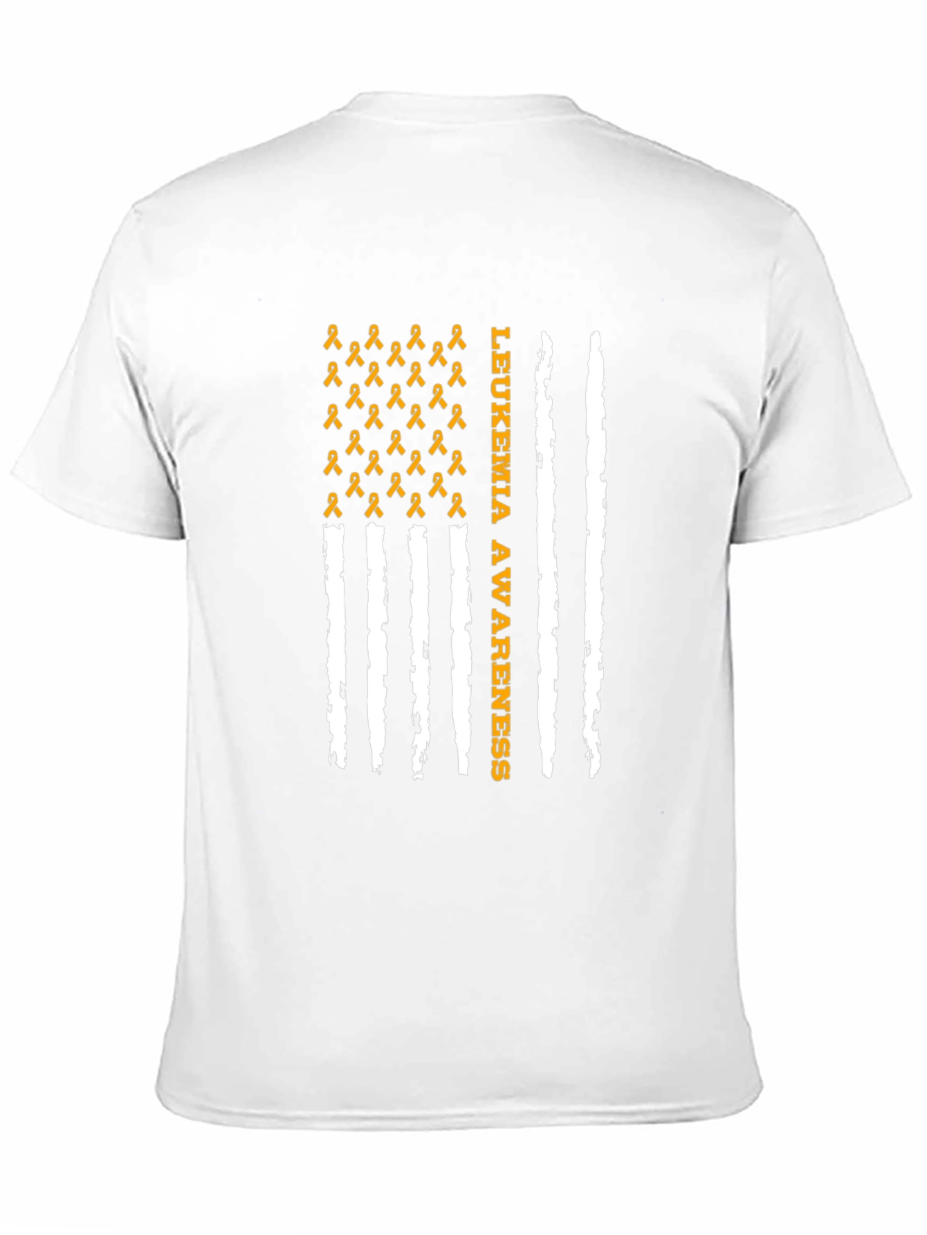 Leukemia Awareness Ribbon Flag T-Shirt