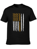 Leukemia Awareness Ribbon Flag T-Shirt