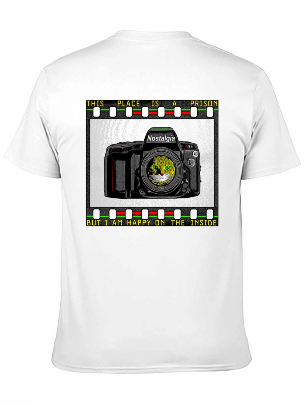 Prison of Nostalgia Cat Graphic T-Shirt
