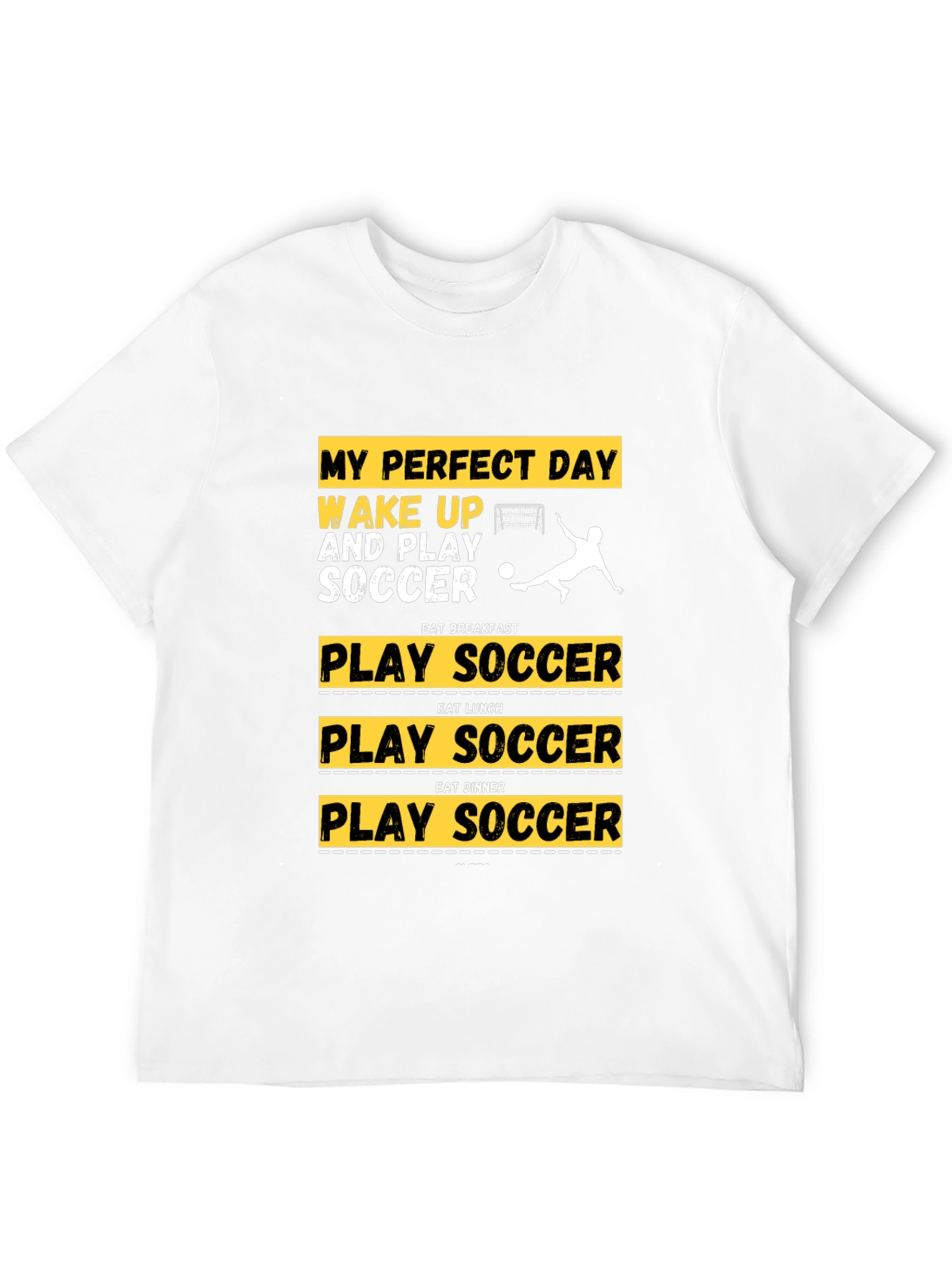 Perfect Day Soccer T-Shirt | Black Graphic Tee