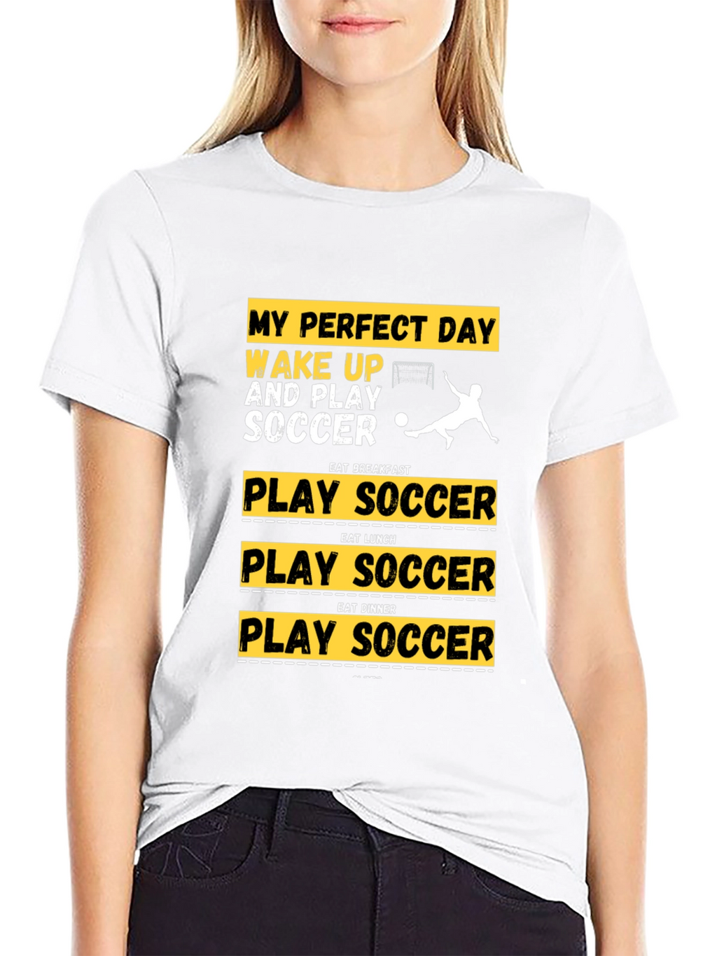 Perfect Day Soccer T-Shirt | Black Graphic Tee