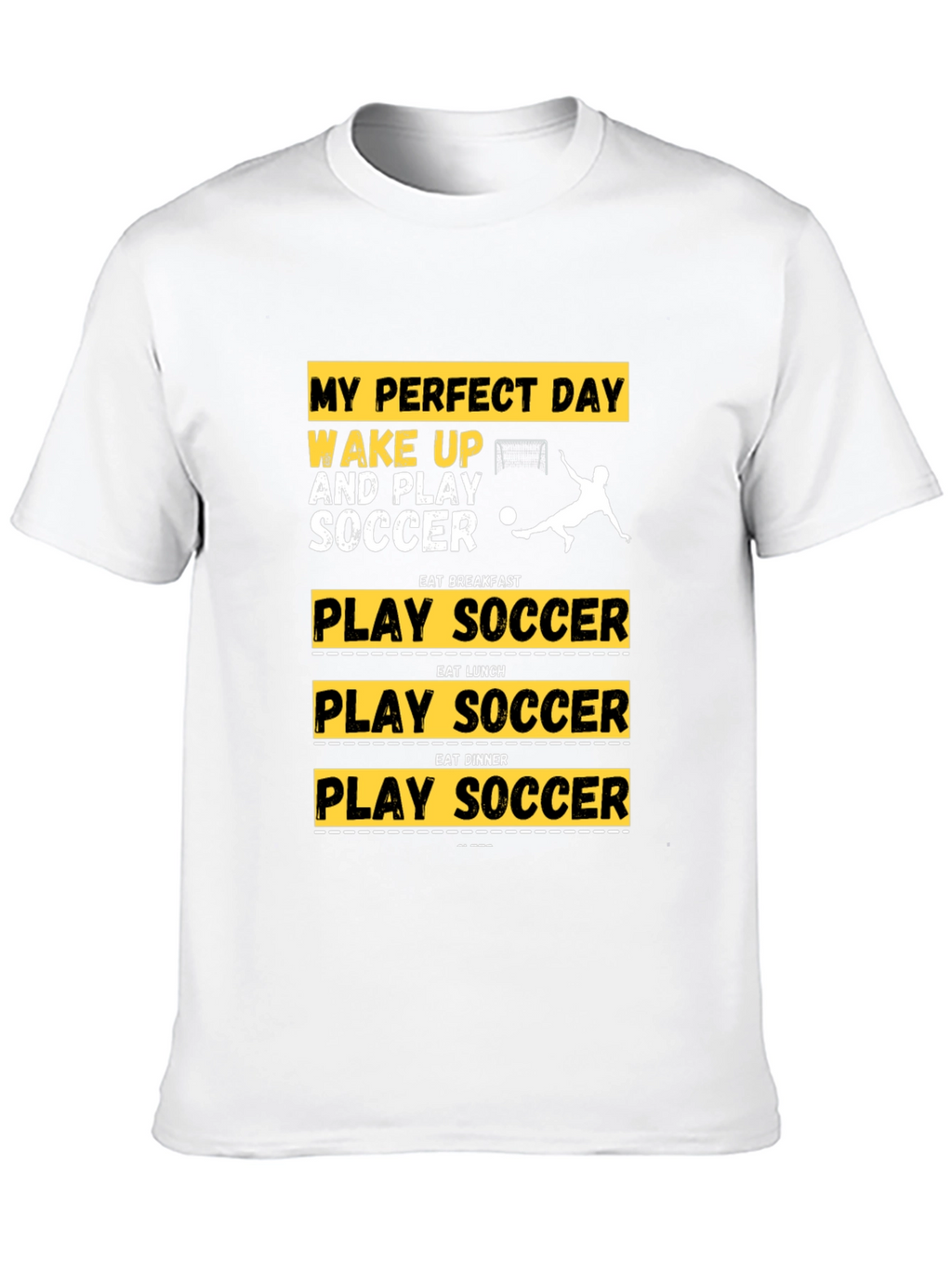 Perfect Day Soccer T-Shirt | Black Graphic Tee