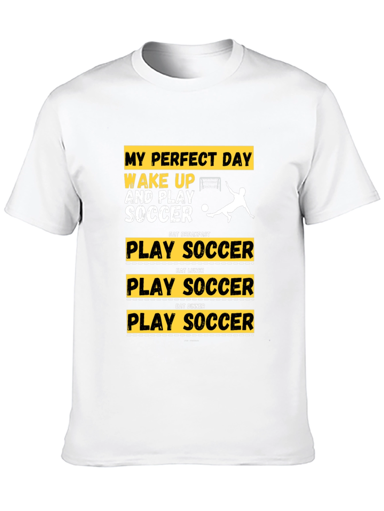 Perfect Day Soccer T-Shirt | Black Graphic Tee