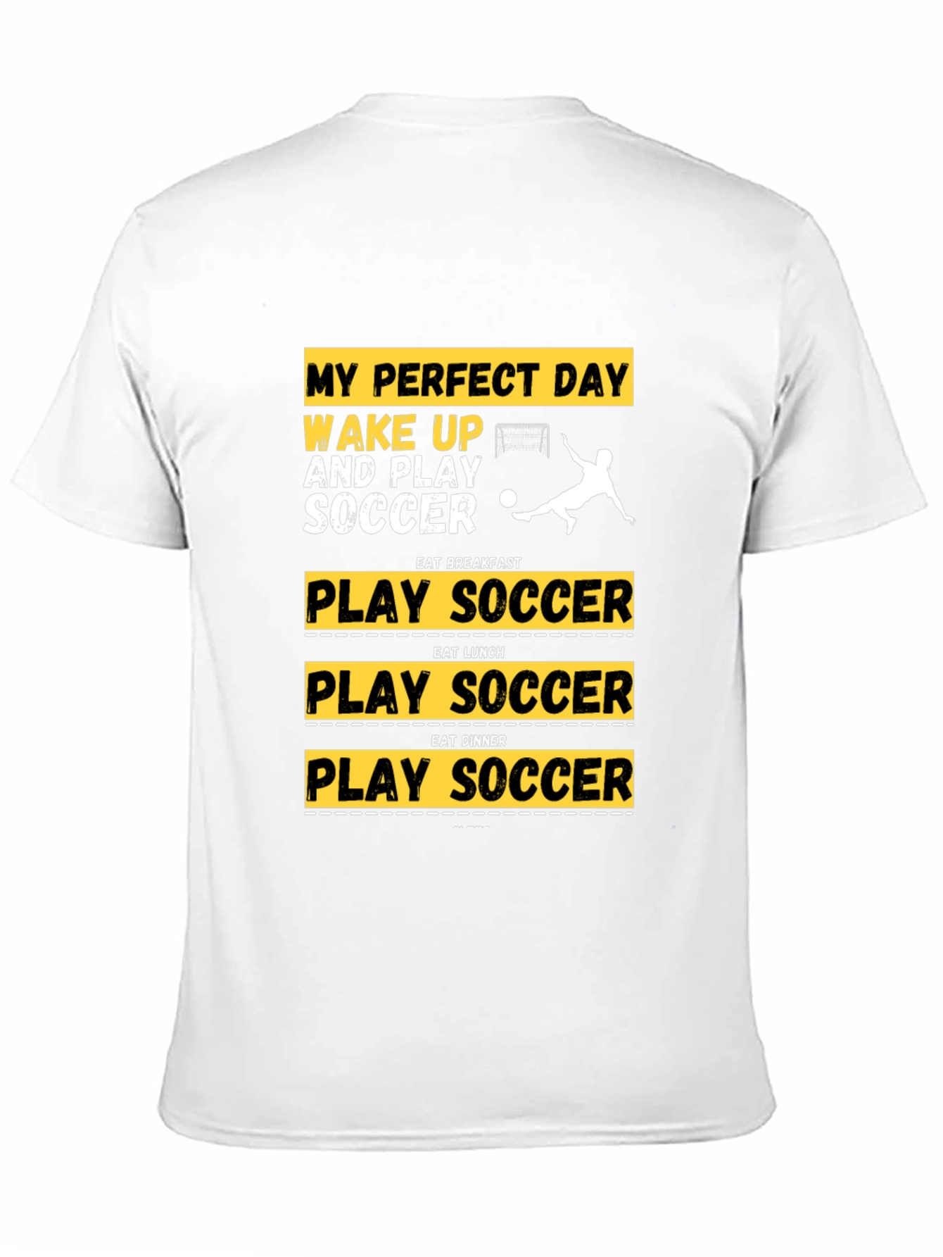 Perfect Day Soccer T-Shirt | Black Graphic Tee
