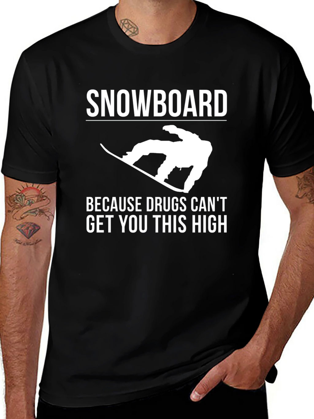 Snowboard Humor Graphic Tee