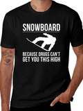 Snowboard Humor Graphic Tee