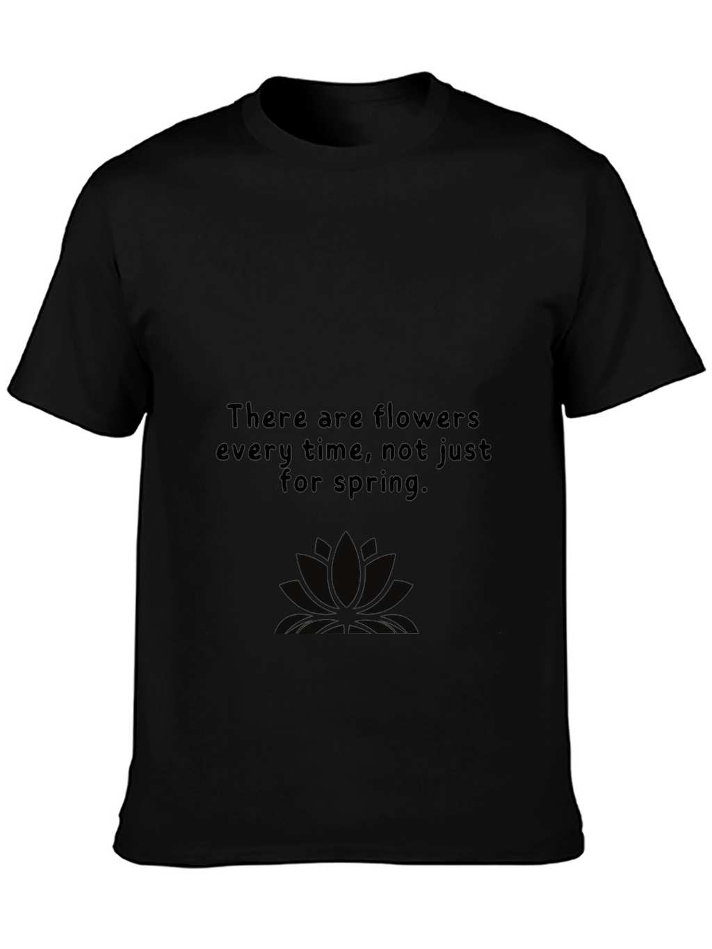 Floral Philosophy Black T-Shirt