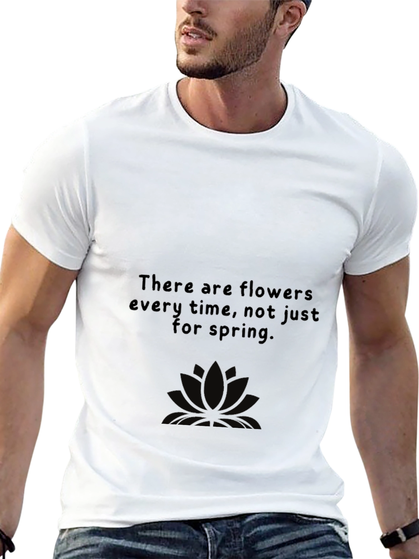 Floral Philosophy Black T-Shirt