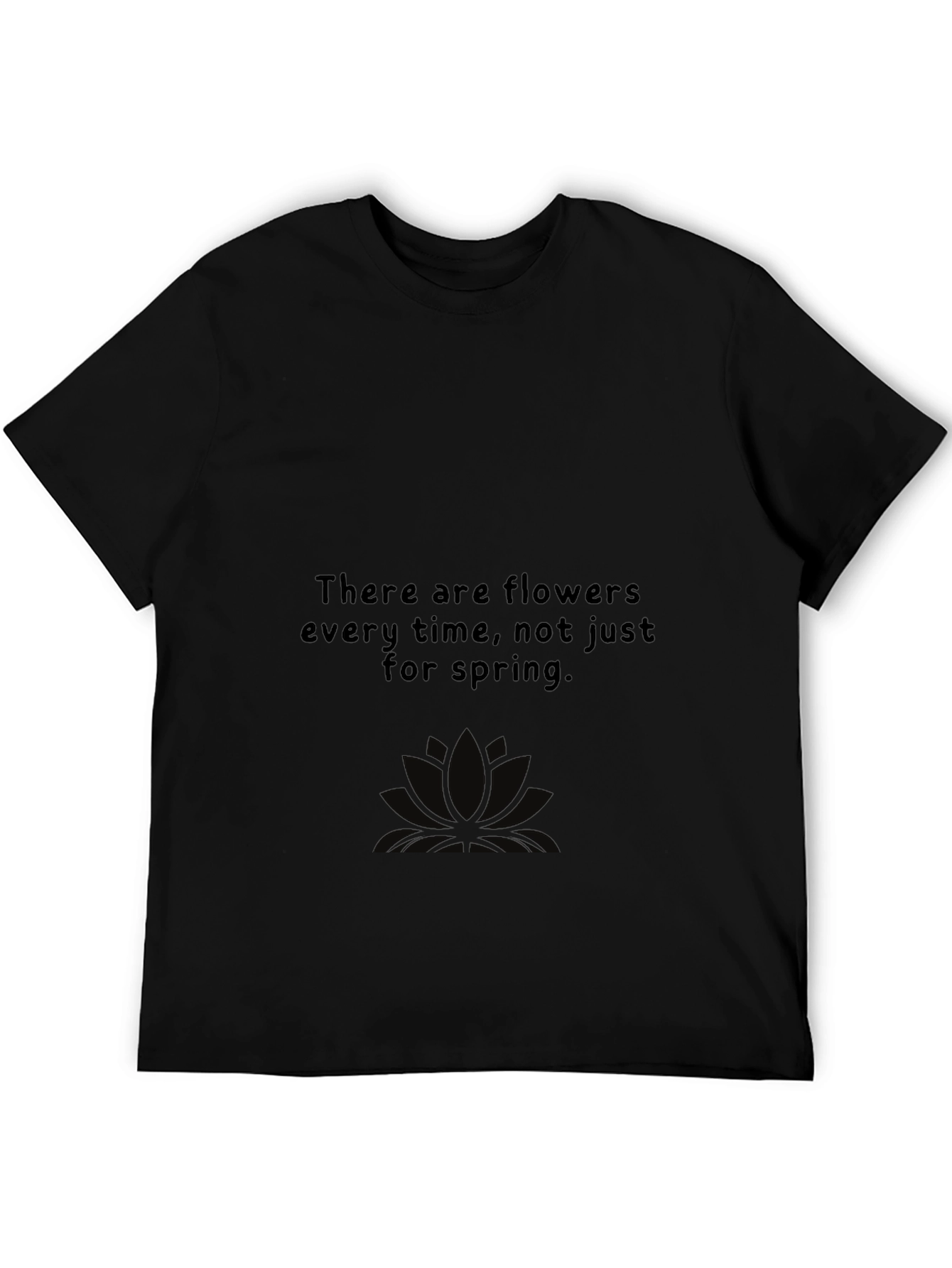Floral Philosophy Black T-Shirt