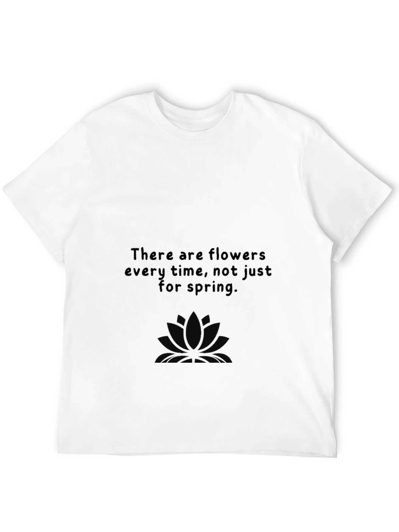 Floral Philosophy Black T-Shirt