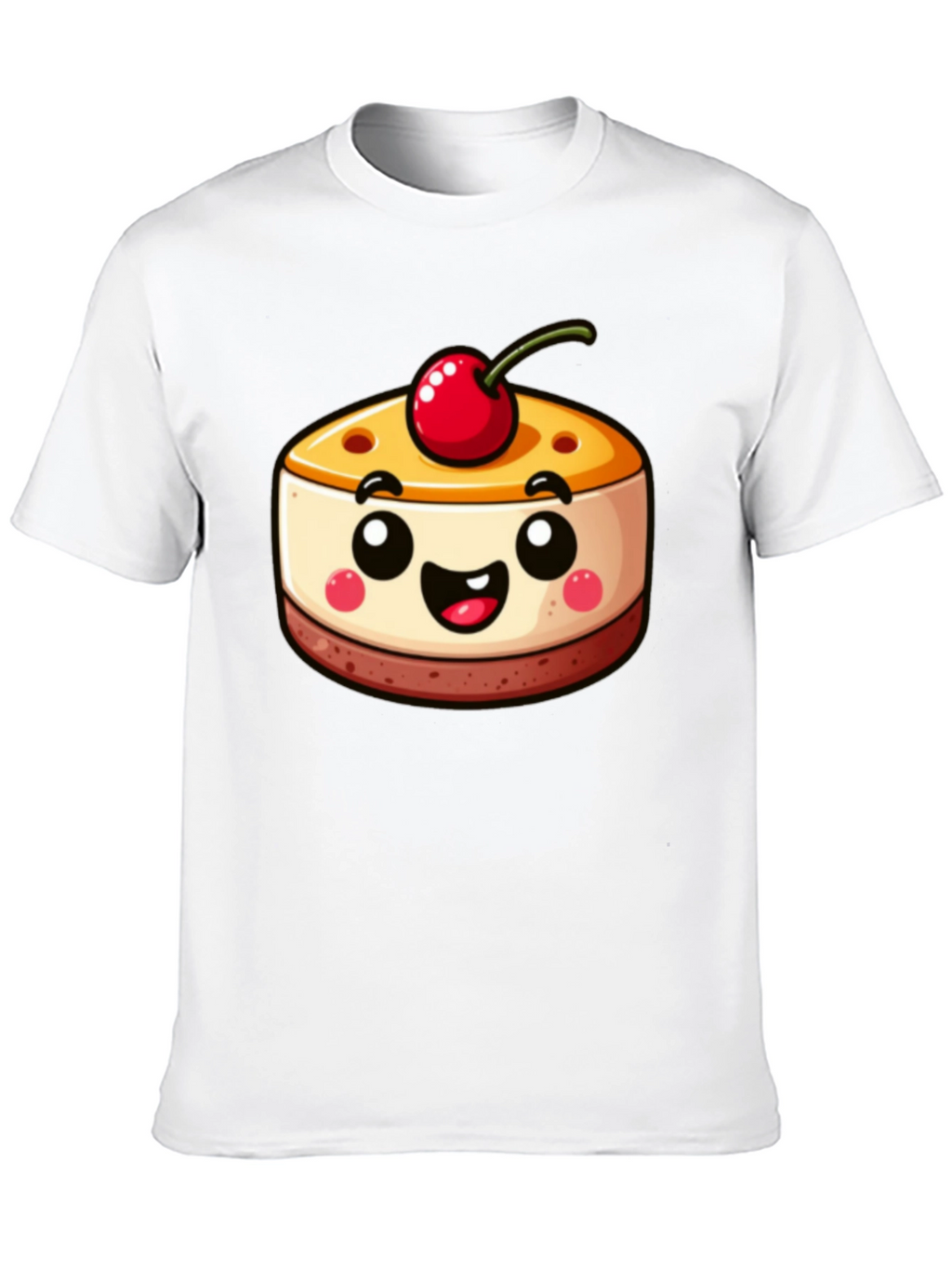 Cute Dessert Graphic Tee - Black Shirt