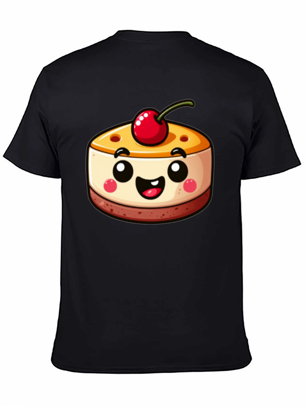 Cute Dessert Graphic Tee - Black Shirt