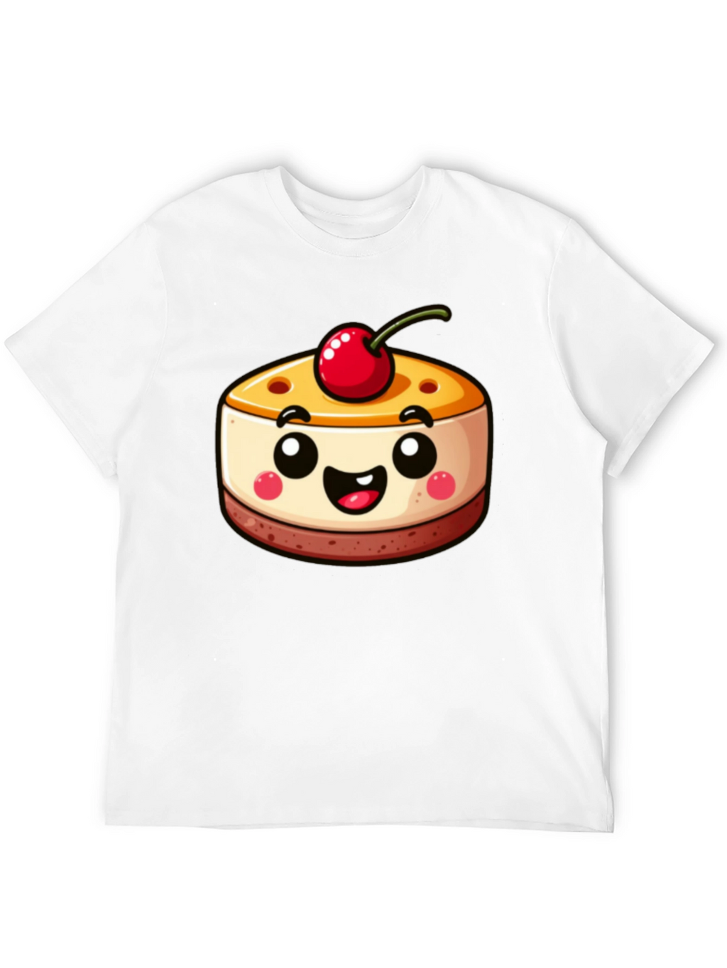 Cute Dessert Graphic Tee - Black Shirt