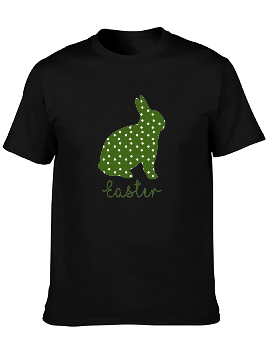 Easter Bunny Polka Dot T-Shirt - Cute Holiday Tee