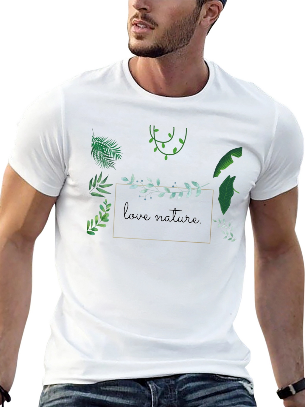 Nature Lover Graphic T-Shirt - Black