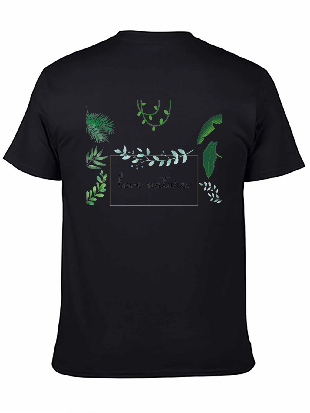 Nature Lover Graphic T-Shirt - Black