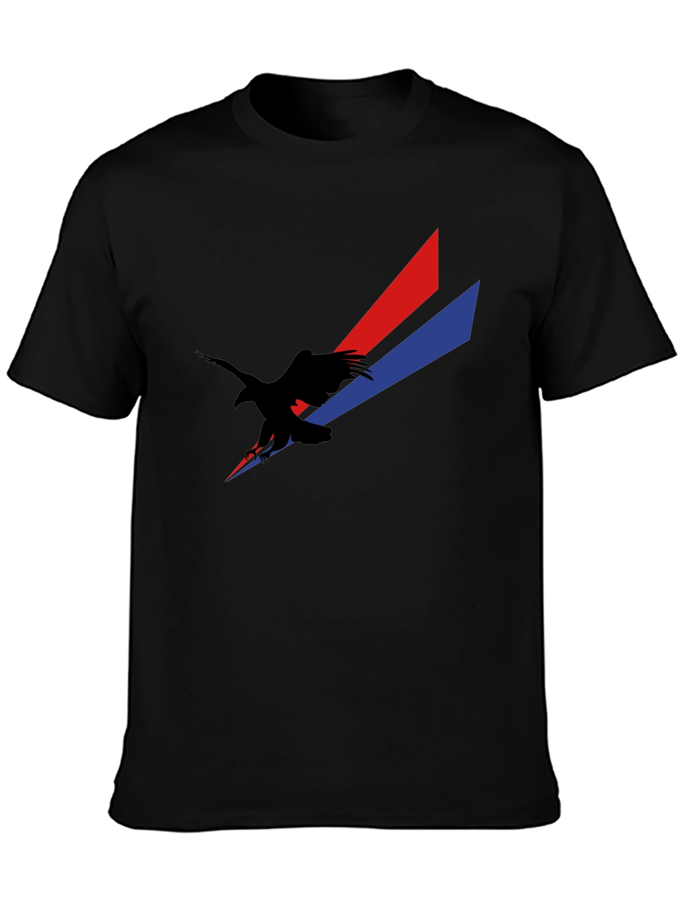 Eagle Graphic Black T-Shirt - Patriotic Style