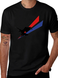 Eagle Graphic Black T-Shirt - Patriotic Style