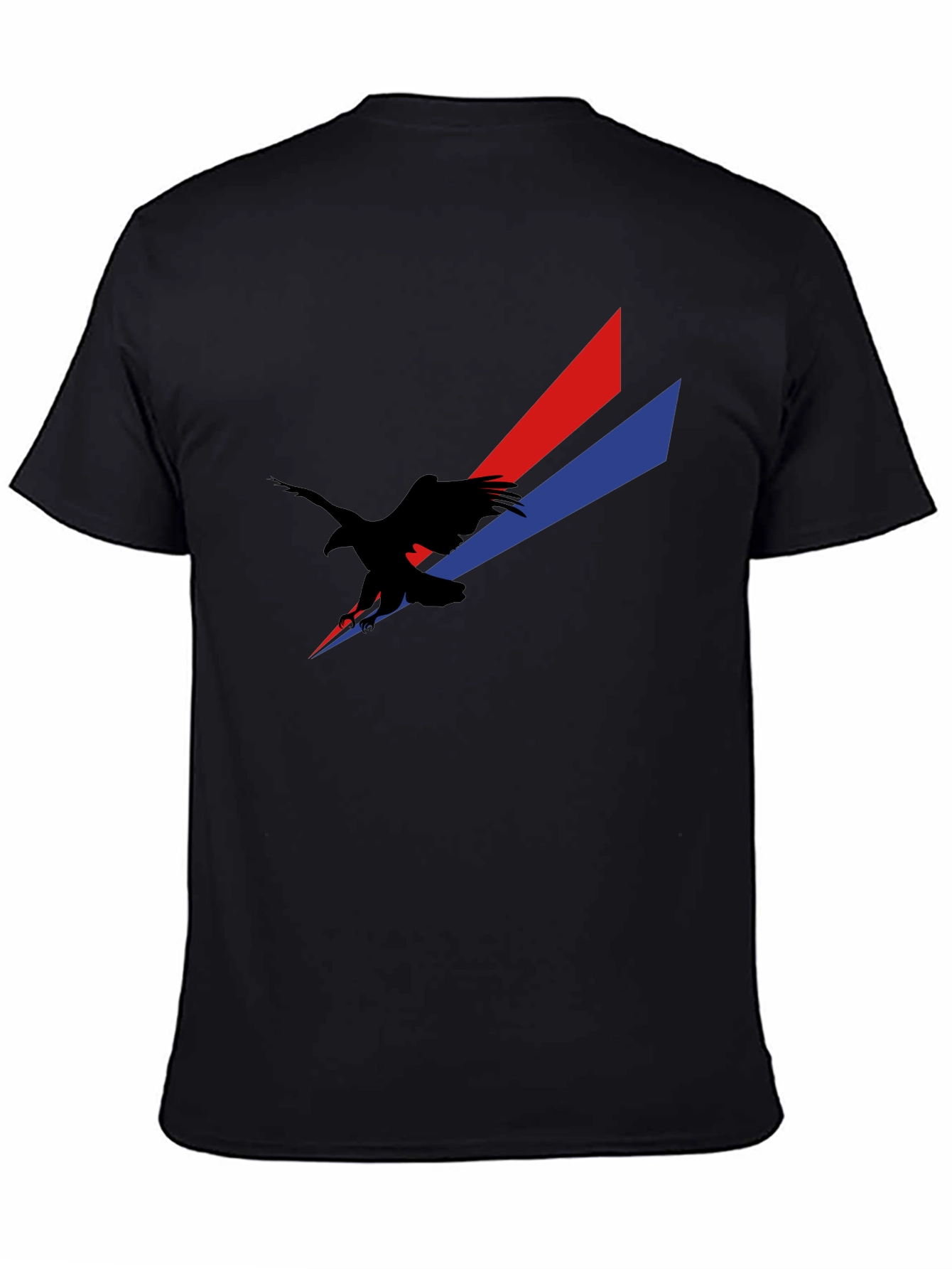 Eagle Graphic Black T-Shirt - Patriotic Style
