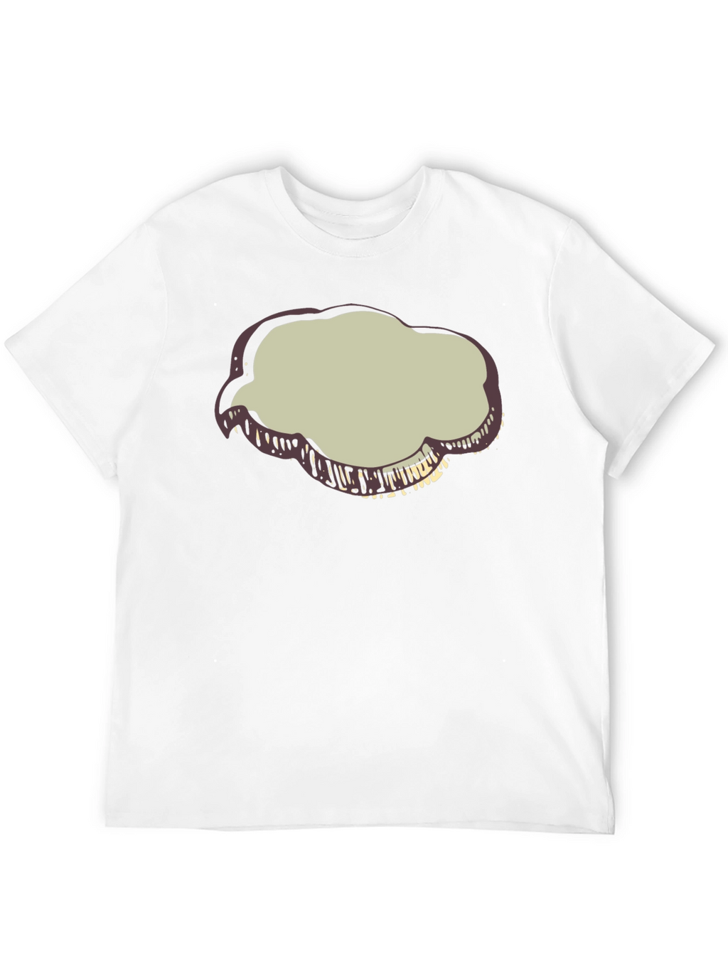 Black T-Shirt with Cloud Graphic