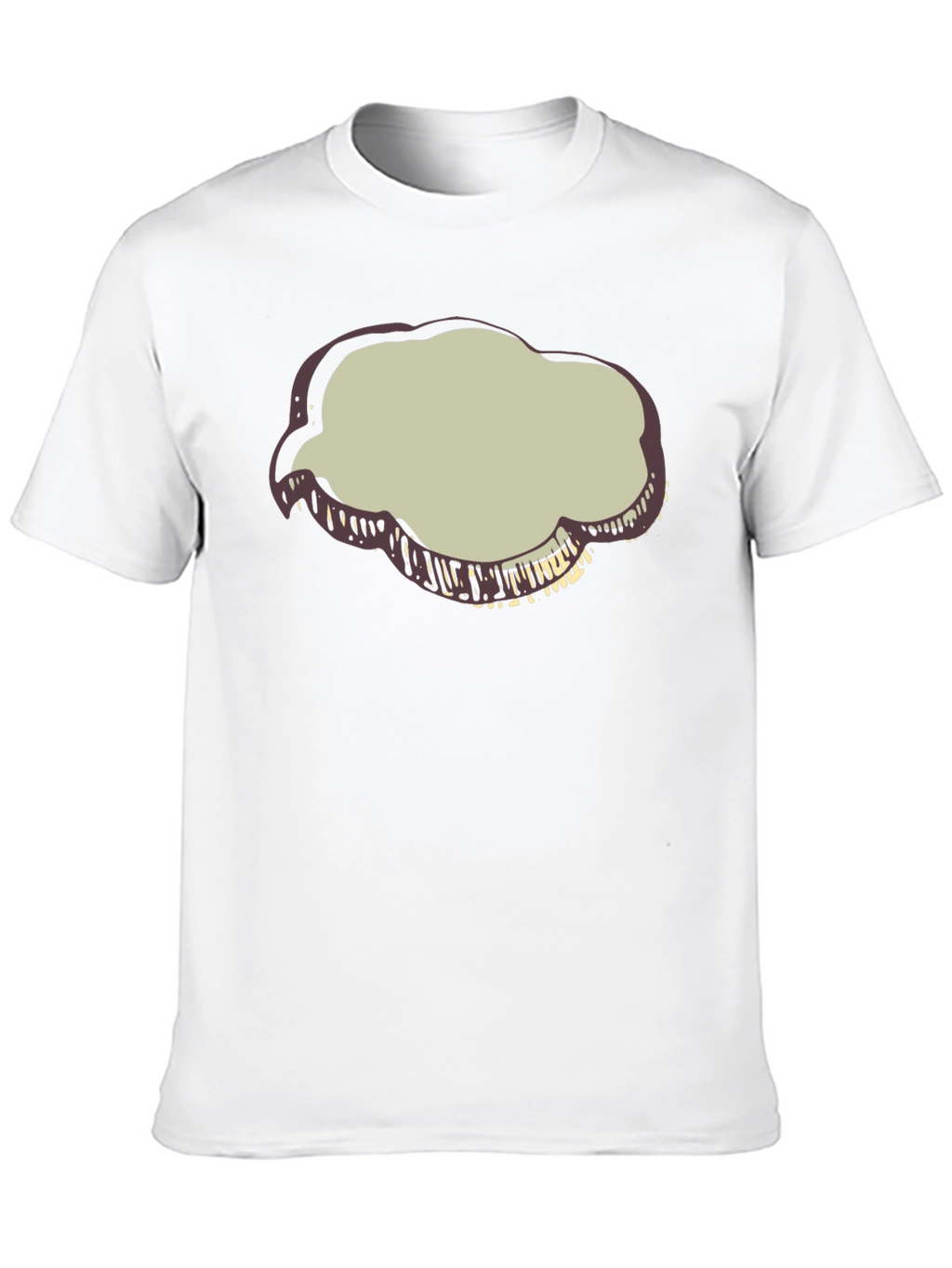 Black T-Shirt with Cloud Graphic