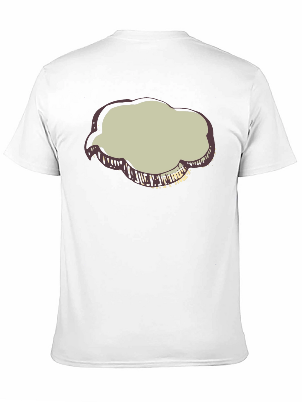 Black T-Shirt with Cloud Graphic