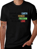 Earth Human Freedom Love T-Shirt