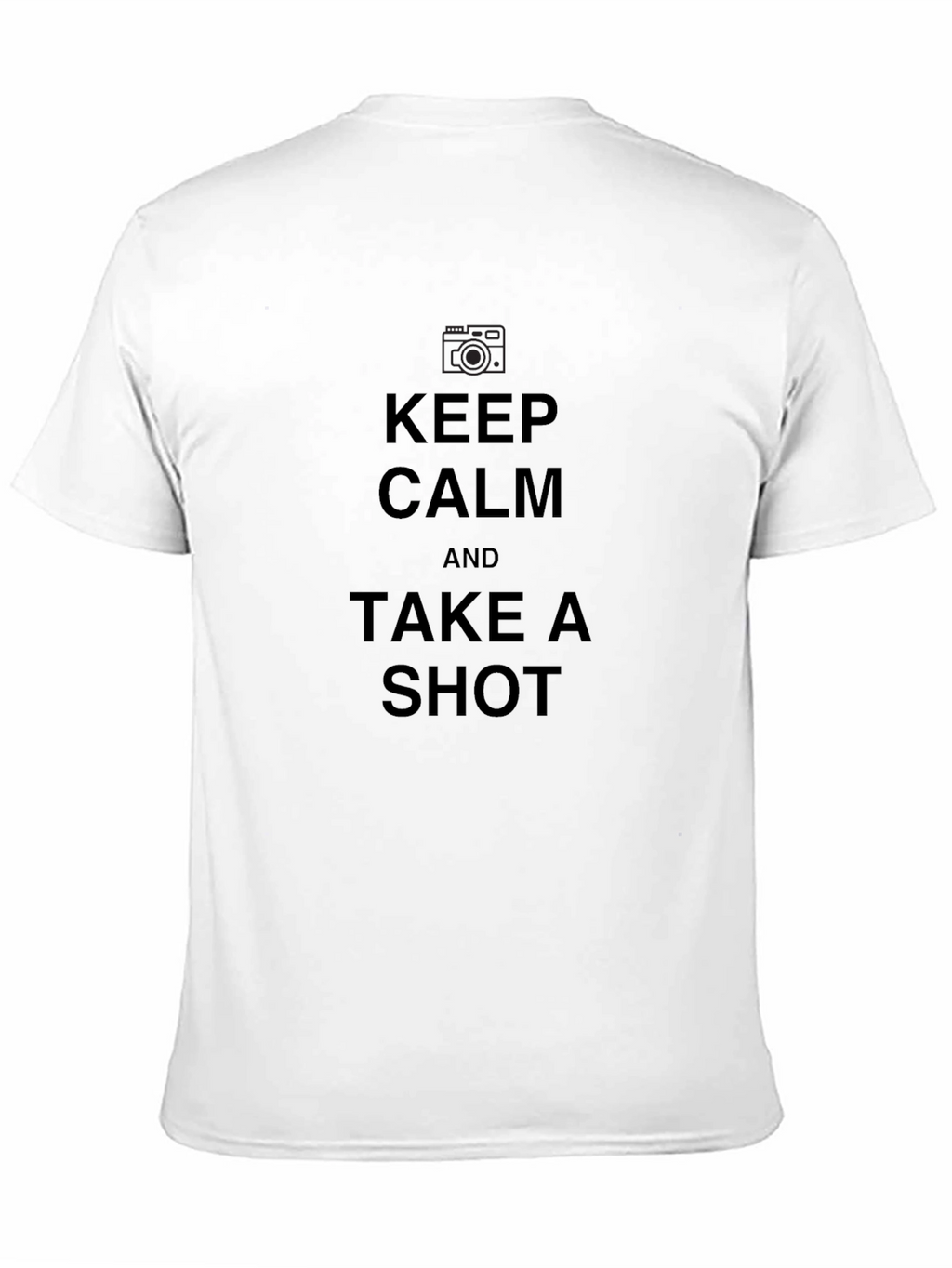 Keep Calm Take a Shot Black T-Shirt
