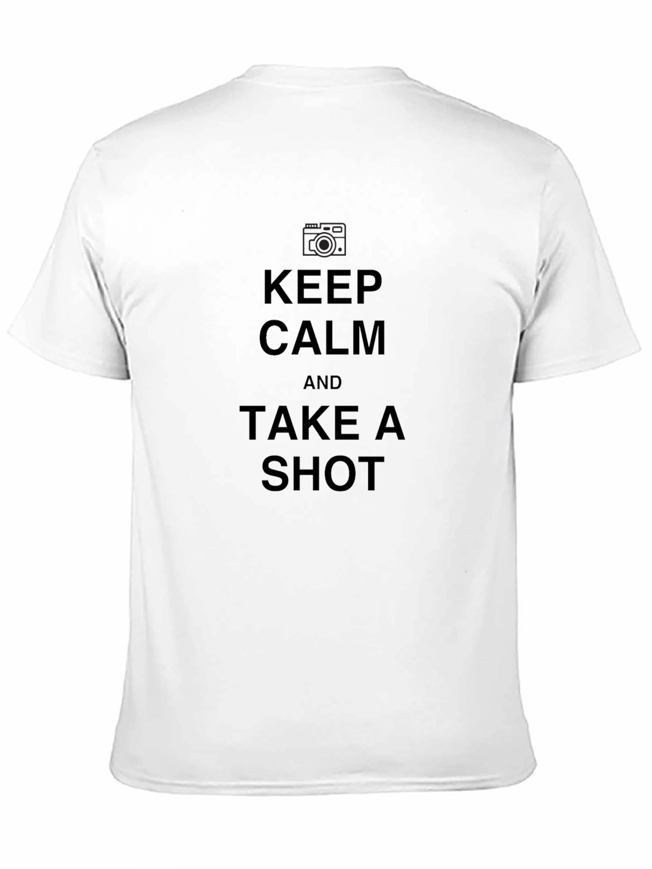 Keep Calm Take a Shot Black T-Shirt