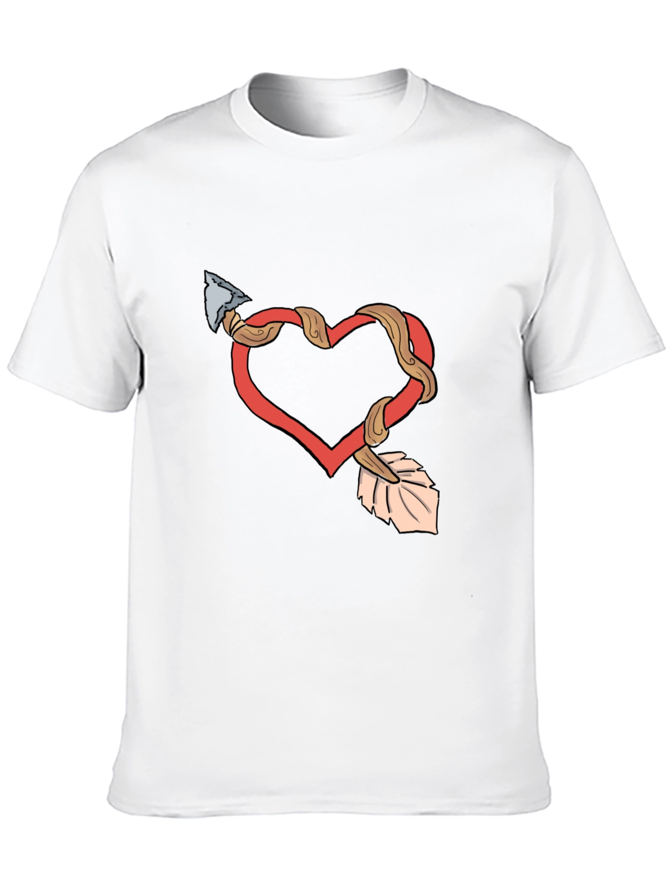 Heart Arrow Graphic Tee - Valentines Day