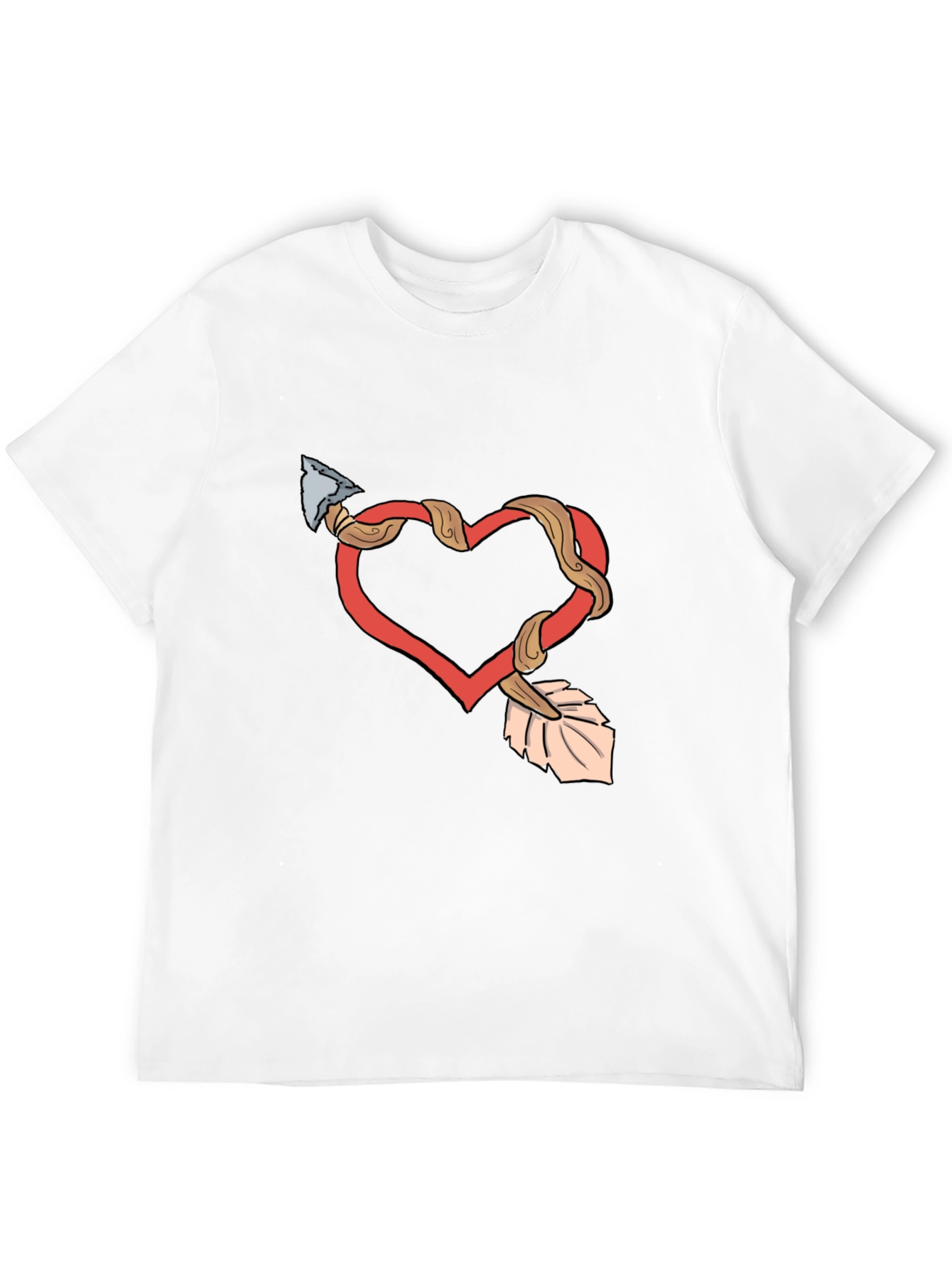Heart Arrow Graphic Tee - Valentines Day