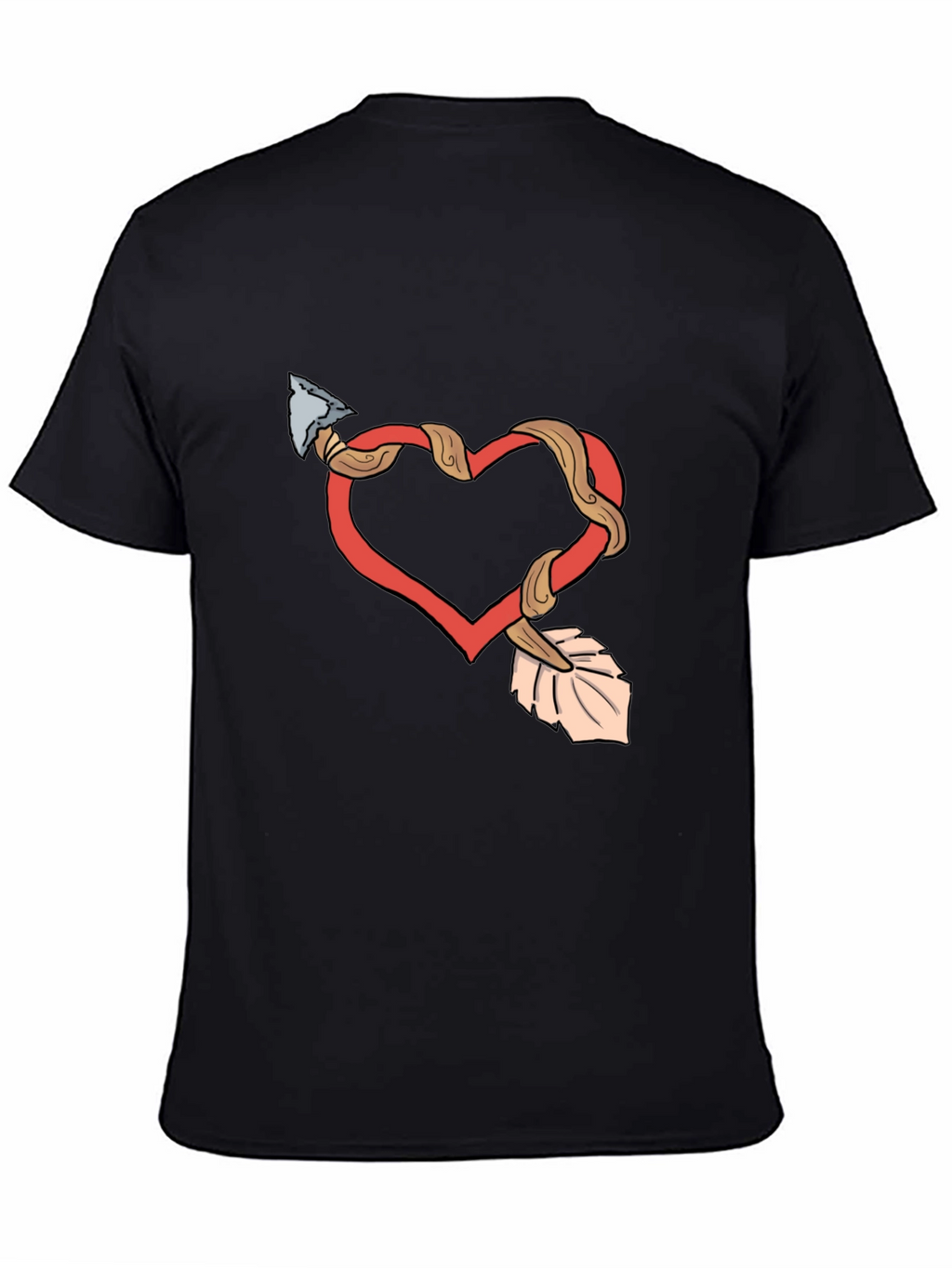 Heart Arrow Graphic Tee - Valentines Day