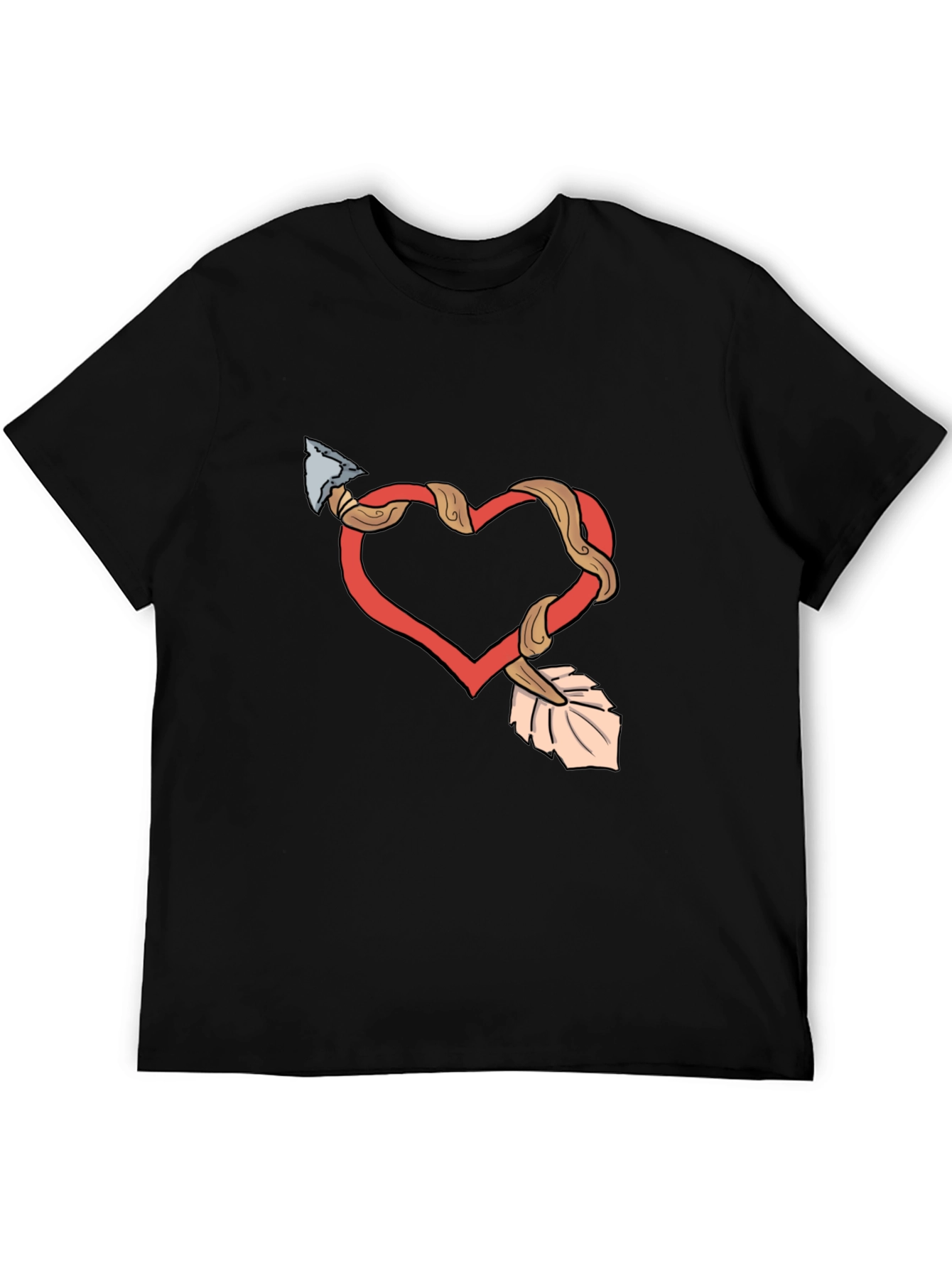 Heart Arrow Graphic Tee - Valentines Day