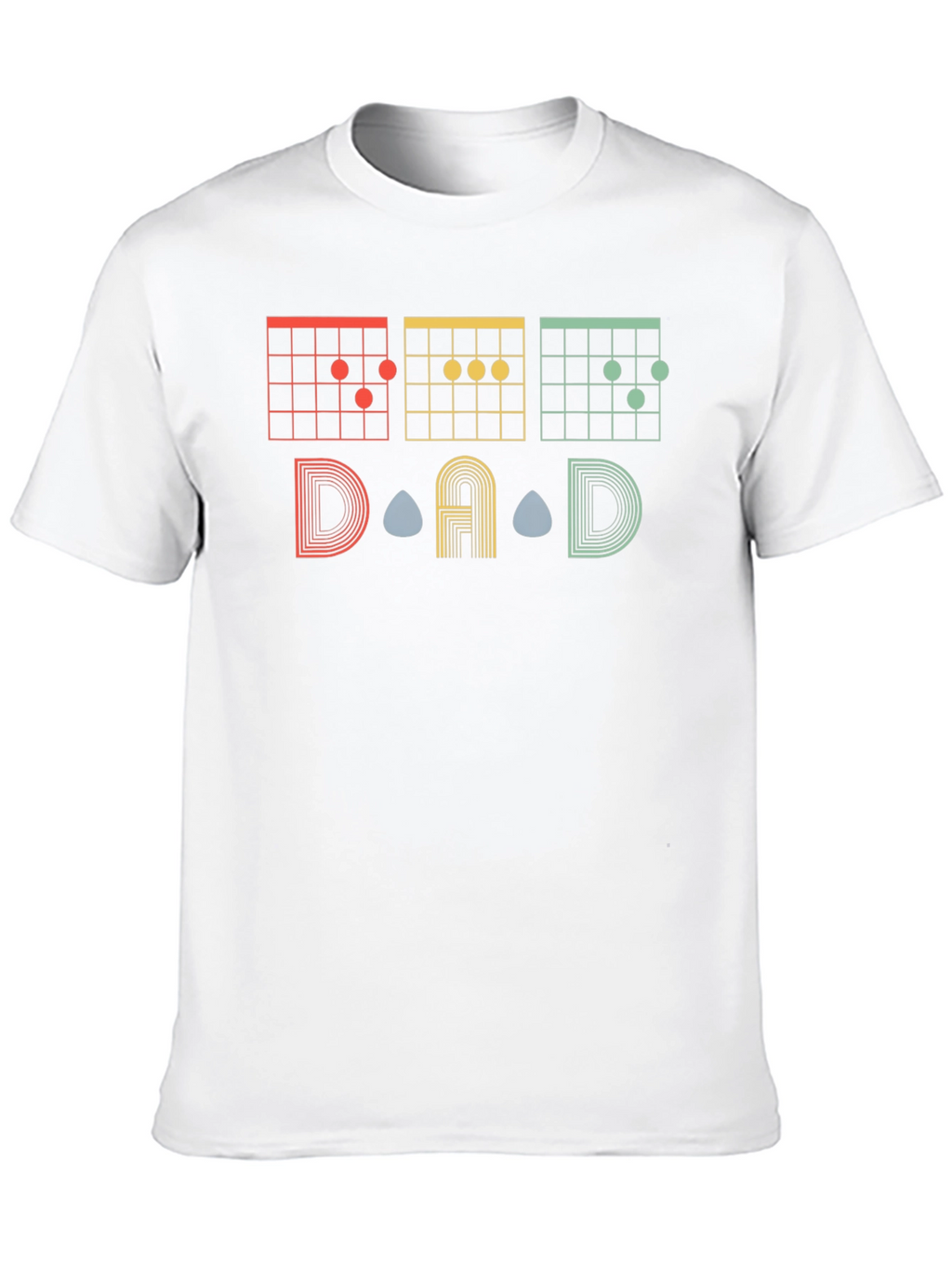 DAD Guitar Chords Graphic T-Shirt - Musician Gift