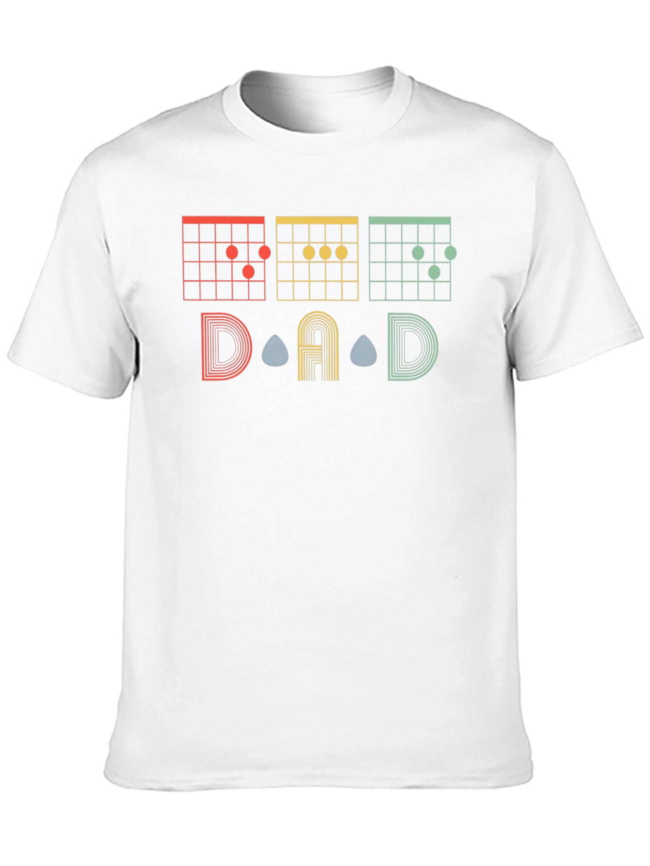 DAD Guitar Chords Graphic T-Shirt - Musician Gift