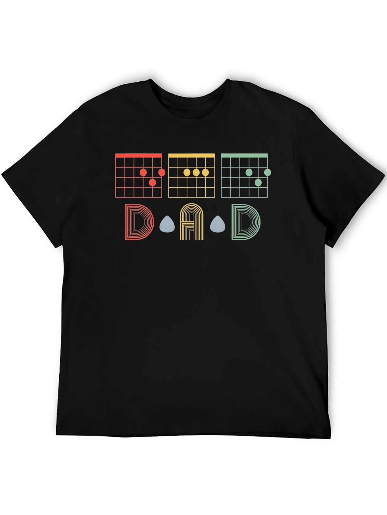 DAD Guitar Chords Graphic T-Shirt - Musician Gift