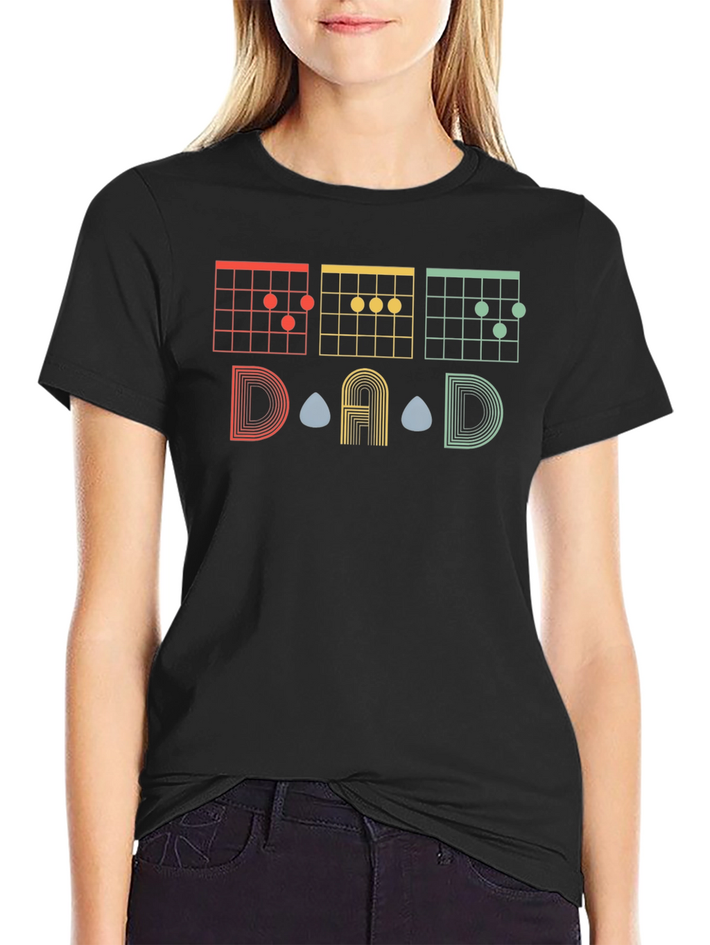 DAD Guitar Chords Graphic T-Shirt - Musician Gift