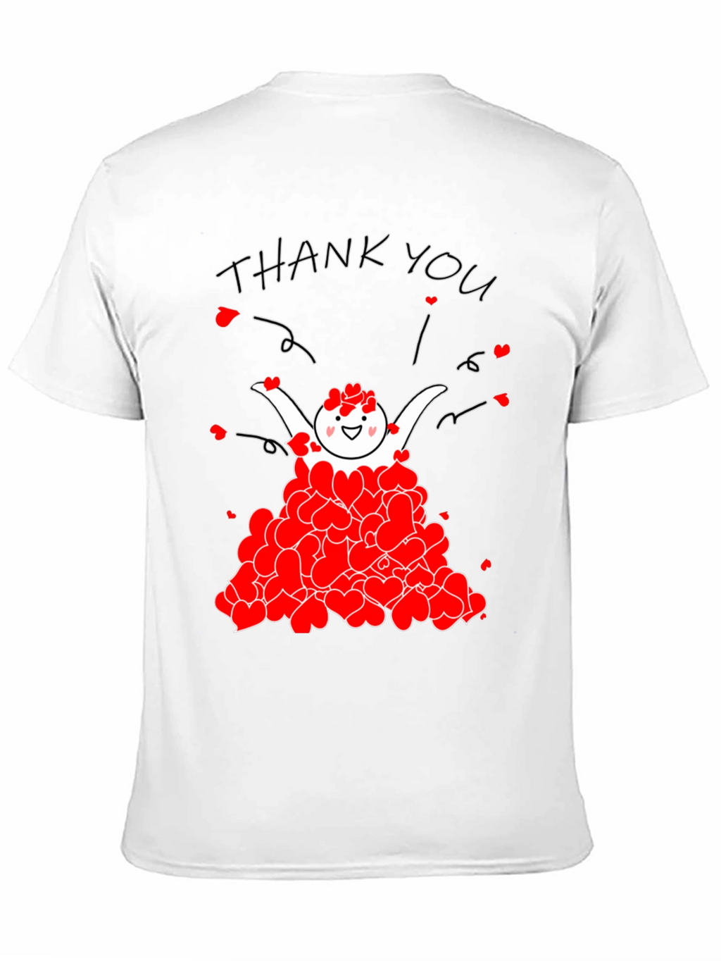 Heartfelt Thanks Graphic T-Shirt - Express Gratitude