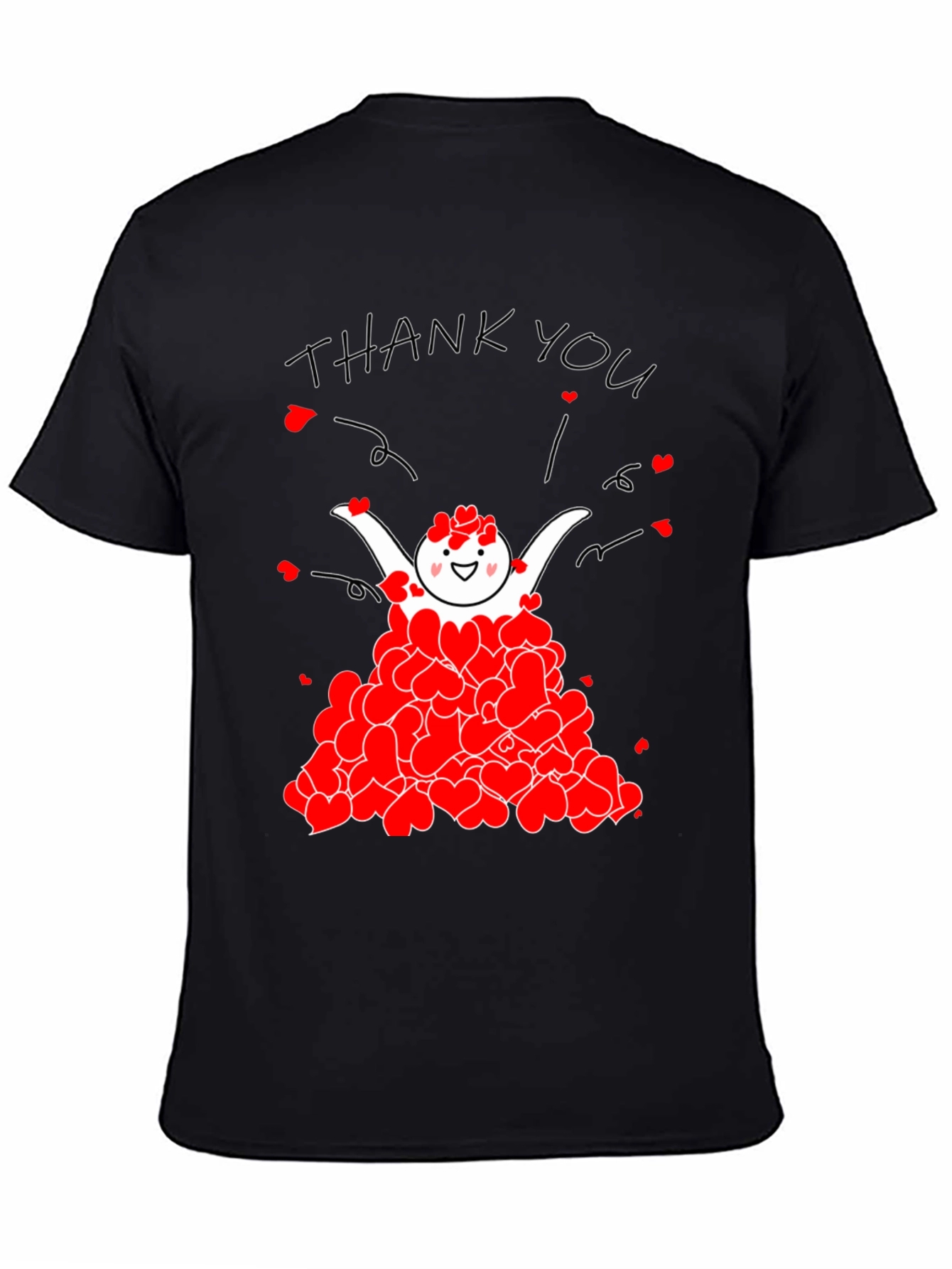 Heartfelt Thanks Graphic T-Shirt - Express Gratitude